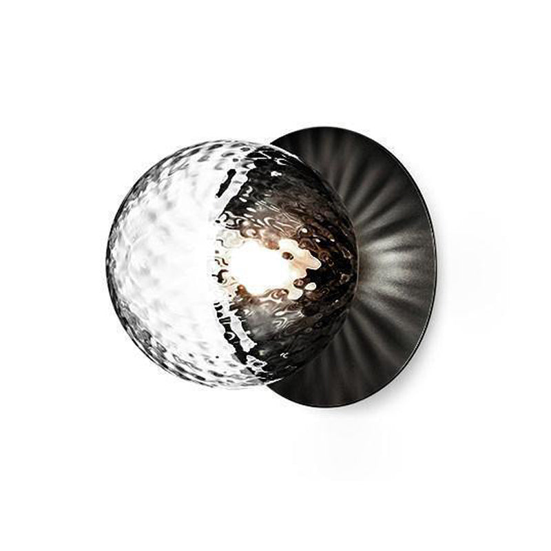 Modern Art Deco Wall Sconce - Mouth-Blown Glass Sphere