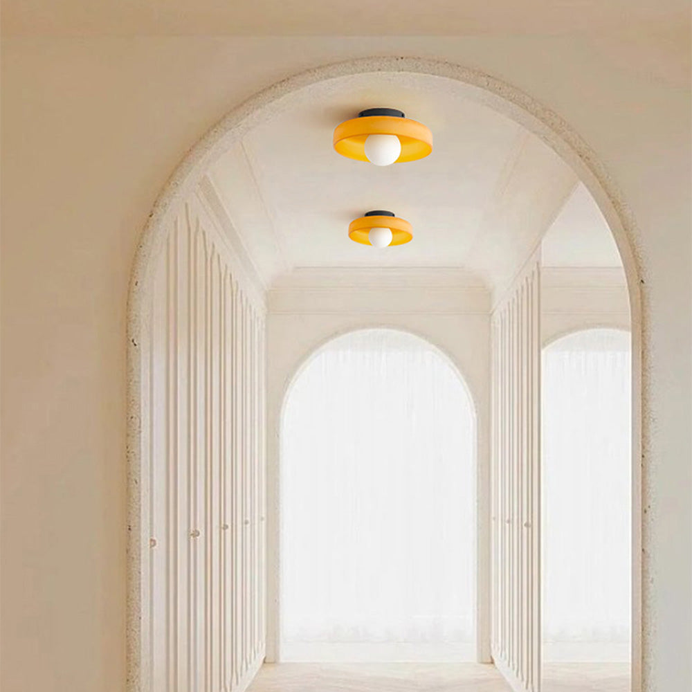 Modern Morandi Ceiling Light – Minimalist Glass Design