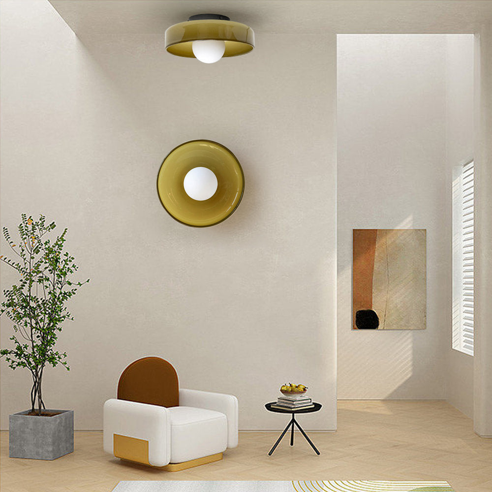 Modern Morandi Ceiling Light – Minimalist Glass Design
