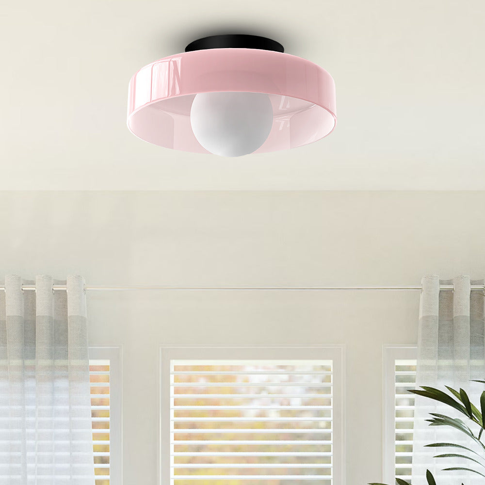 Modern Morandi Ceiling Light – Minimalist Glass Design