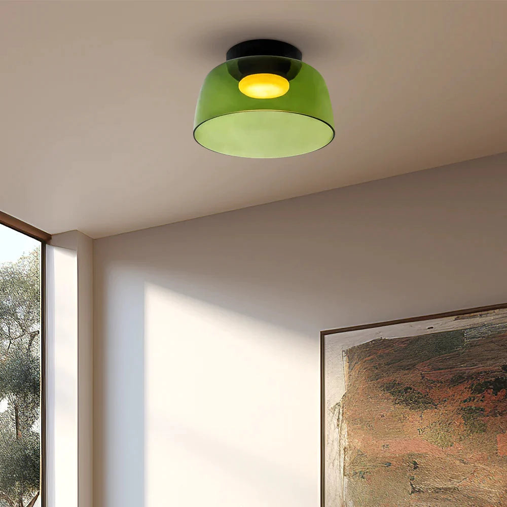 Modern Nordic Glass Ceiling Light – Multi-Layer Design