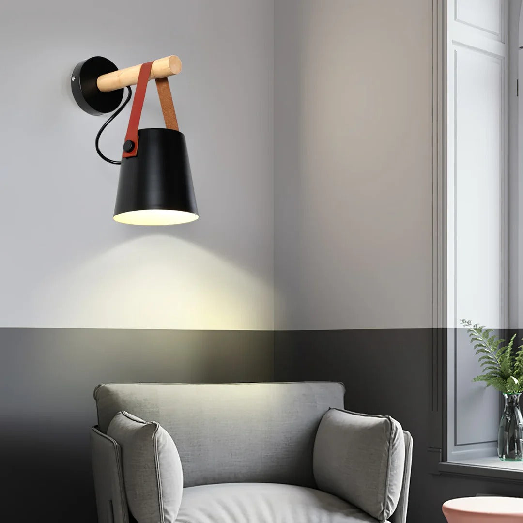 Modern Nordic Wood Wall Light