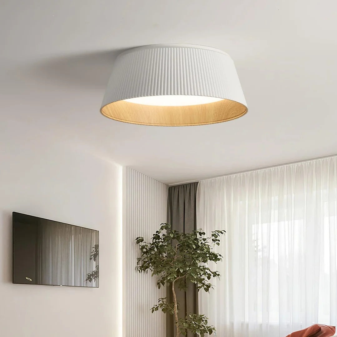 Modern Ribbed Ceiling Light Fixture