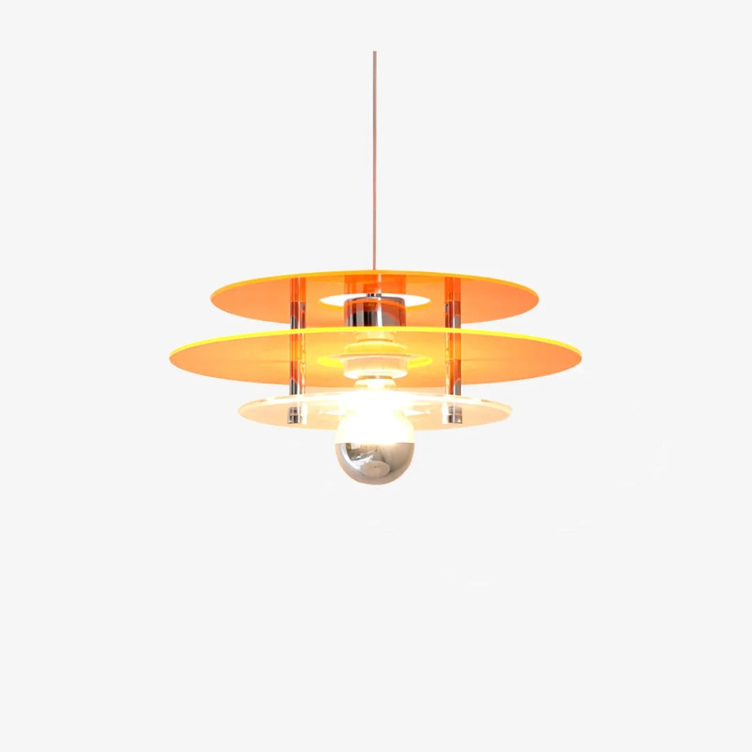 Modern UFO Pendant Light – Acrylic Discs