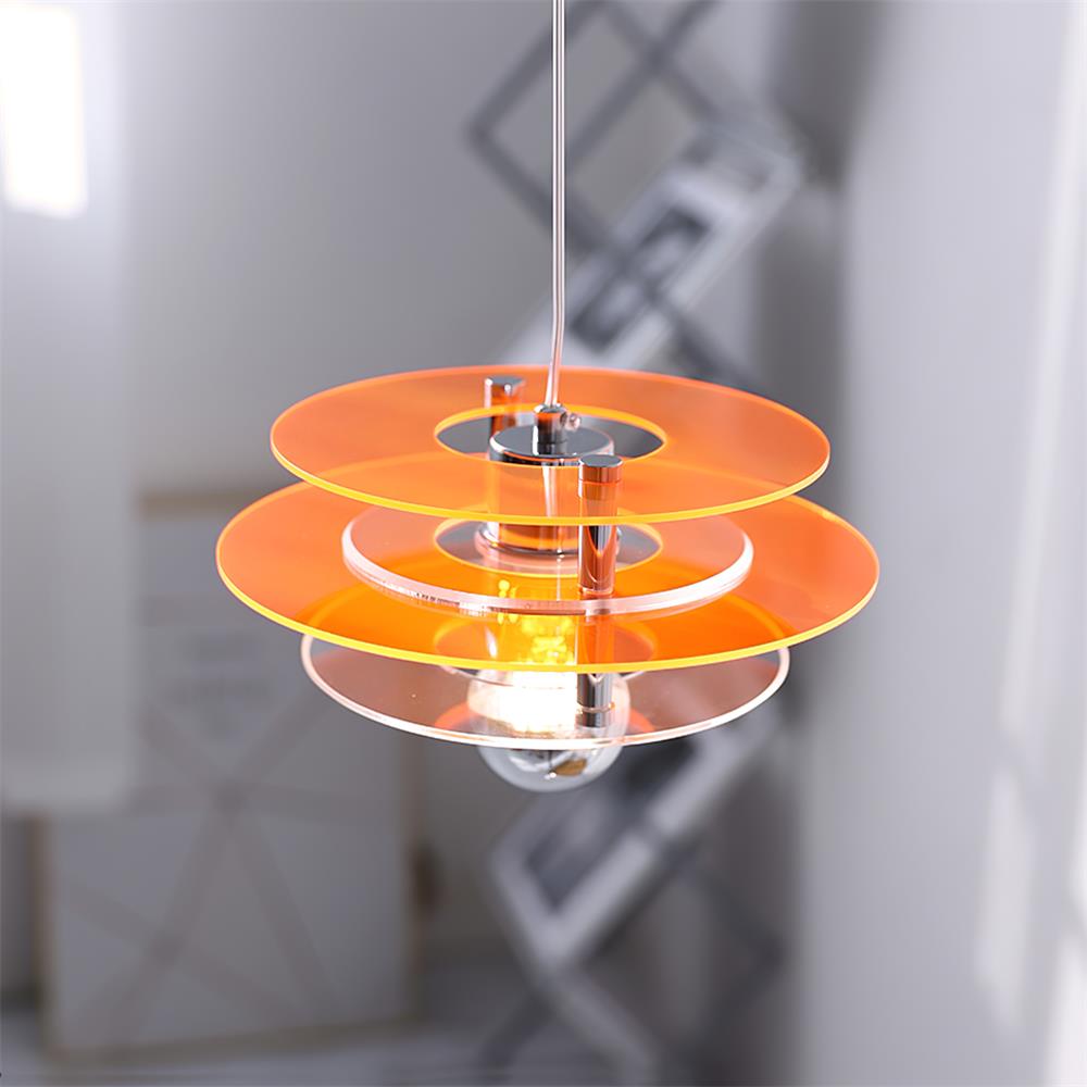 Modern UFO Pendant Light – Acrylic Discs