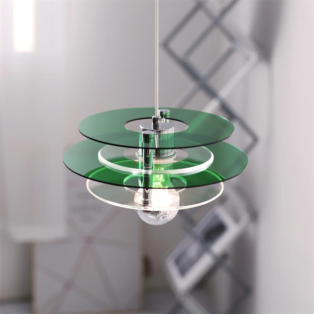 Modern UFO Pendant Light – Acrylic Discs