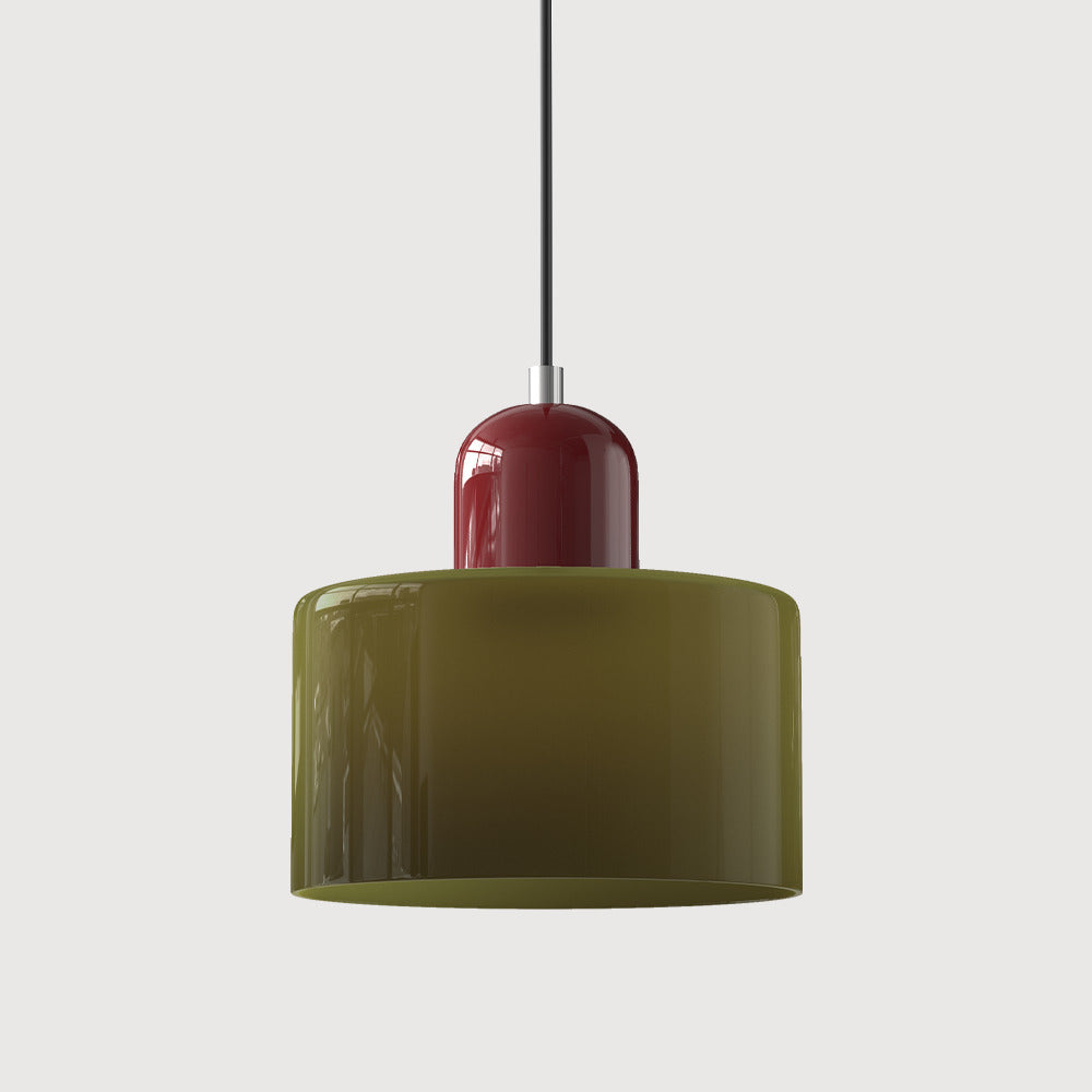 Morandi Cylinder Glass Pendant Light