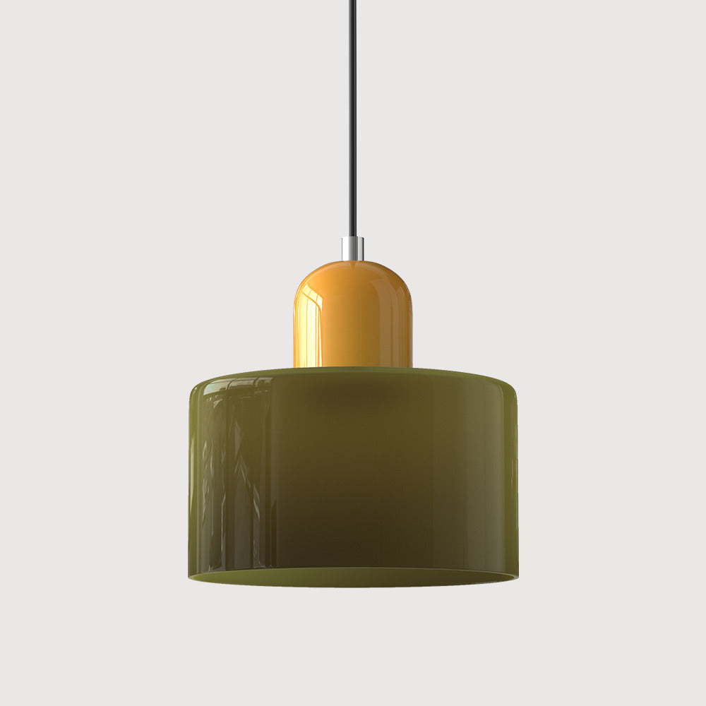 Morandi Cylinder Glass Pendant Light