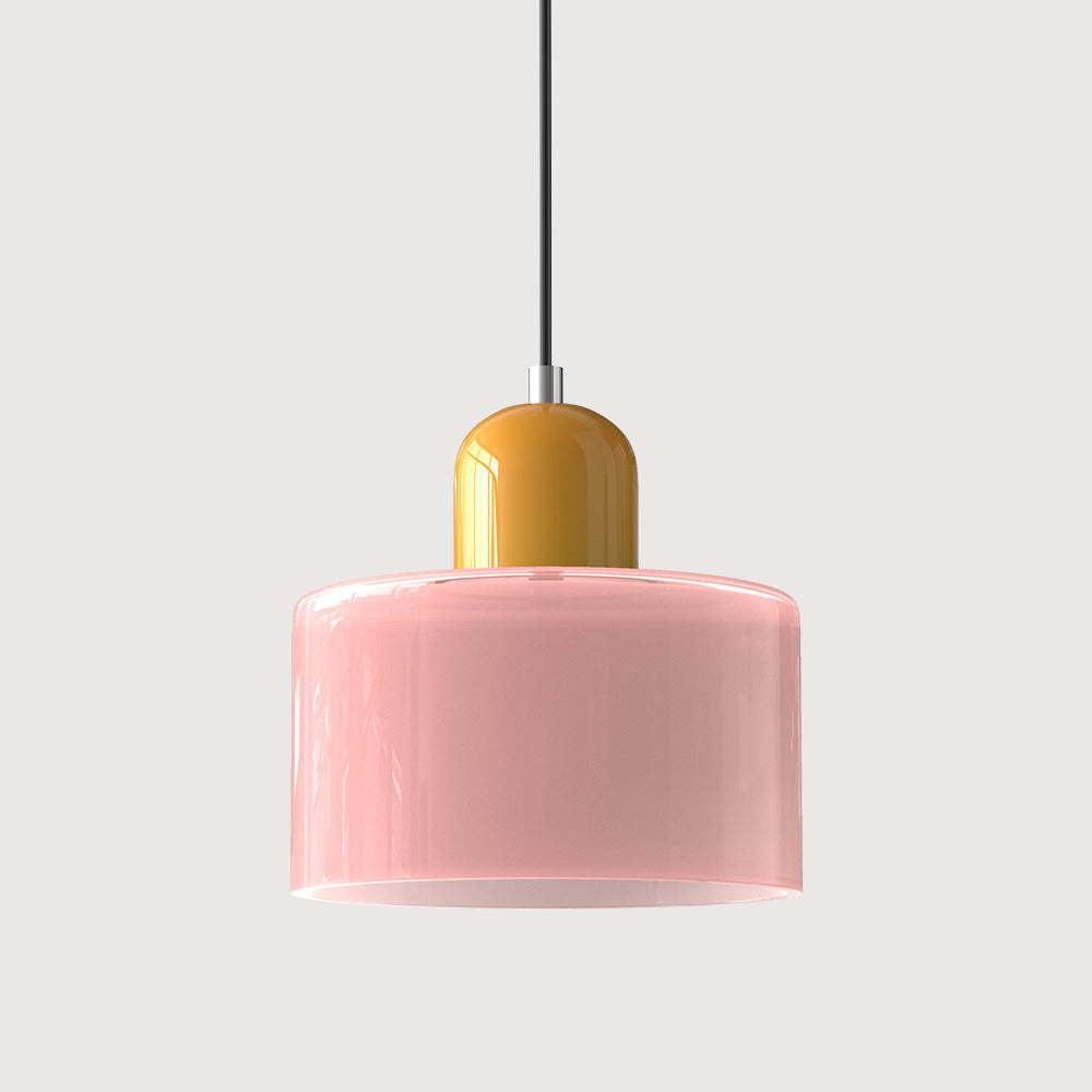 Morandi Cylinder Glass Pendant Light