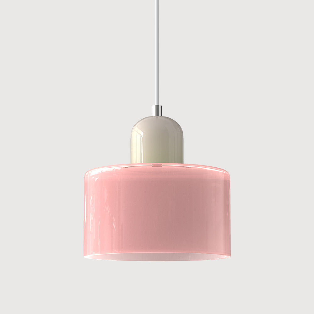 Morandi Cylinder Glass Pendant Light