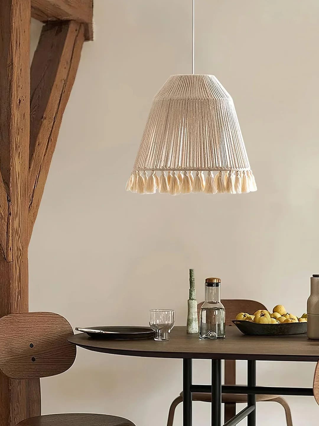 Natural Tassel Pendant Light for Stylish Decor