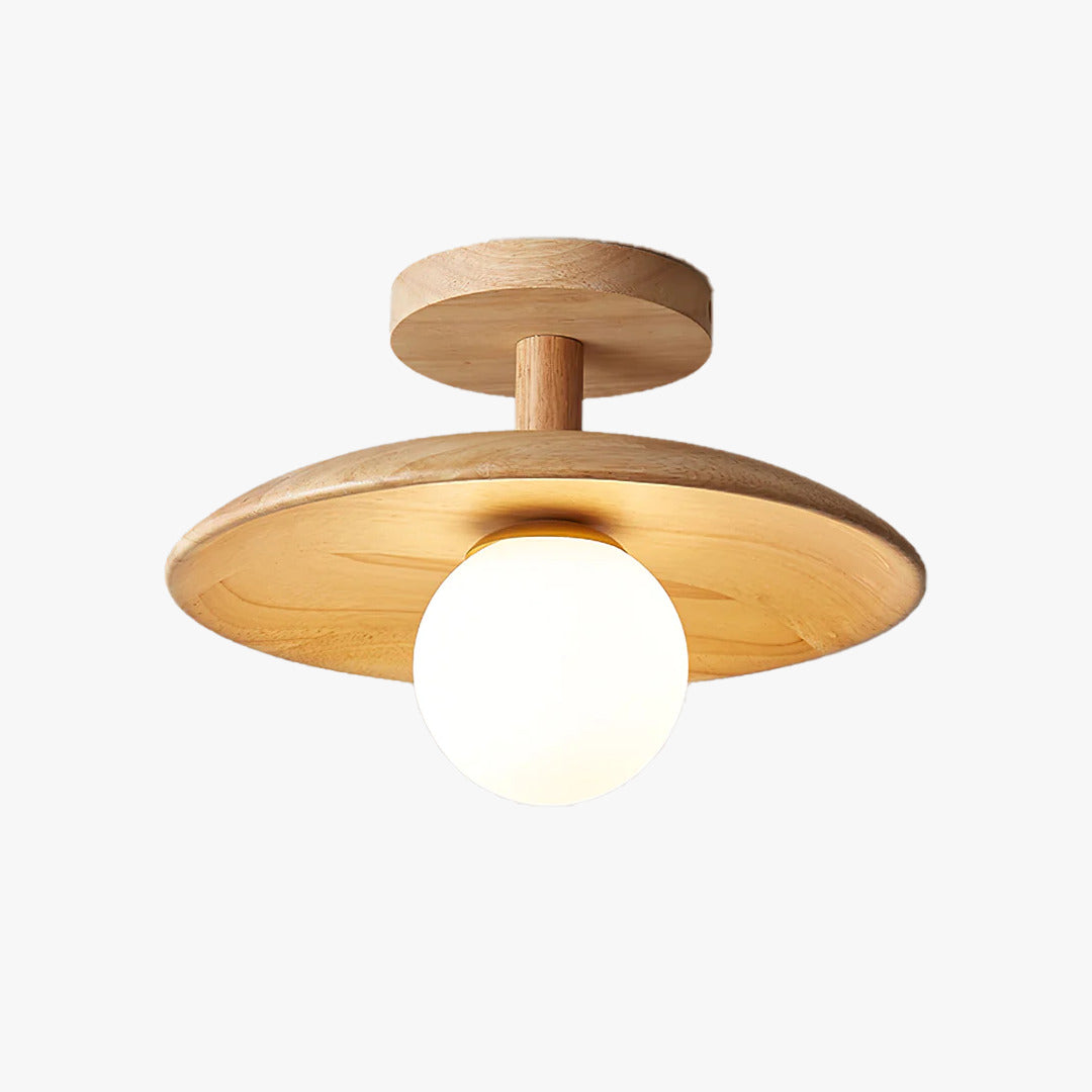 Natural Wood Sophisticated Ceiling Light