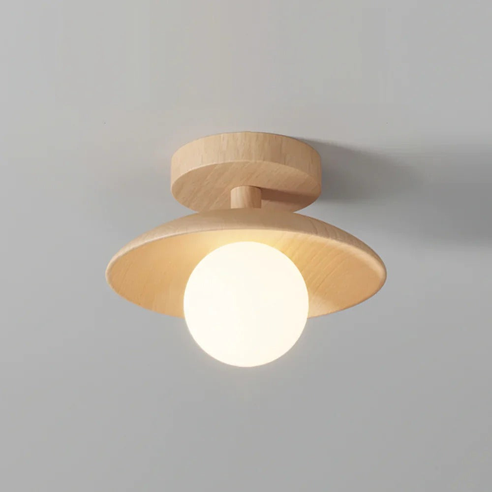 Natural Wood Sophisticated Ceiling Light