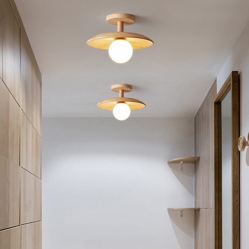 Natural Wood Sophisticated Ceiling Light