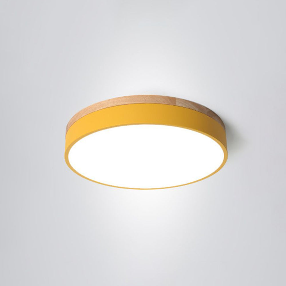 Nordic LED Round Flush Mount Ceiling Light – Modern Design