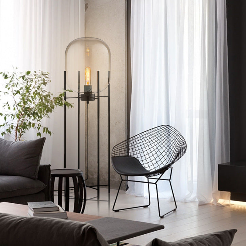 Nordic Style Glass Floor Lamp