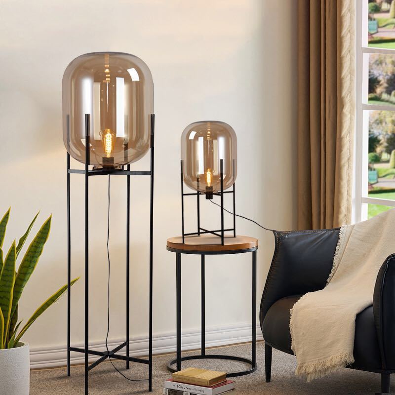 Nordic Style Glass Floor Lamp
