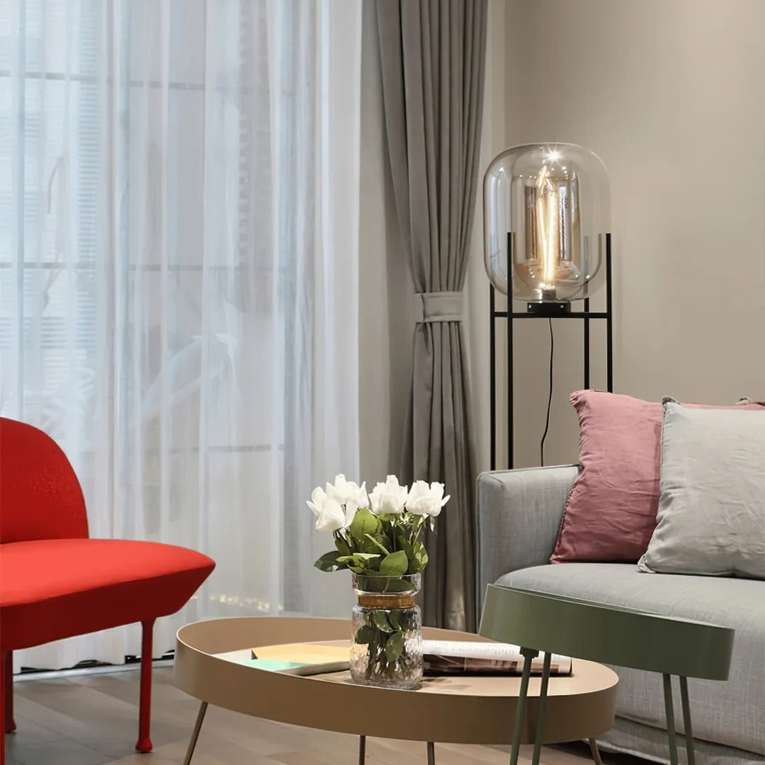Nordic Style Glass Floor Lamp