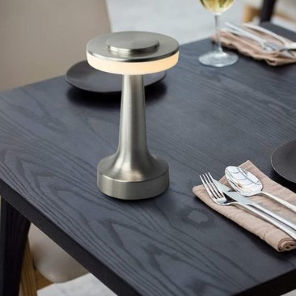 Rechargeable LED Table Lamp – Modern Mushroom Design