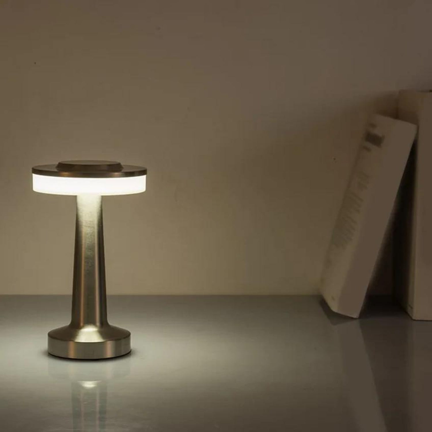 Rechargeable LED Table Lamp – Modern Mushroom Design