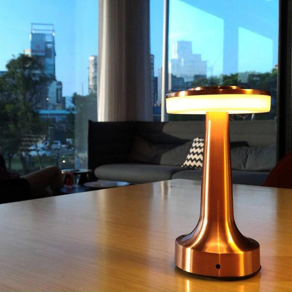 Rechargeable LED Table Lamp – Modern Mushroom Design