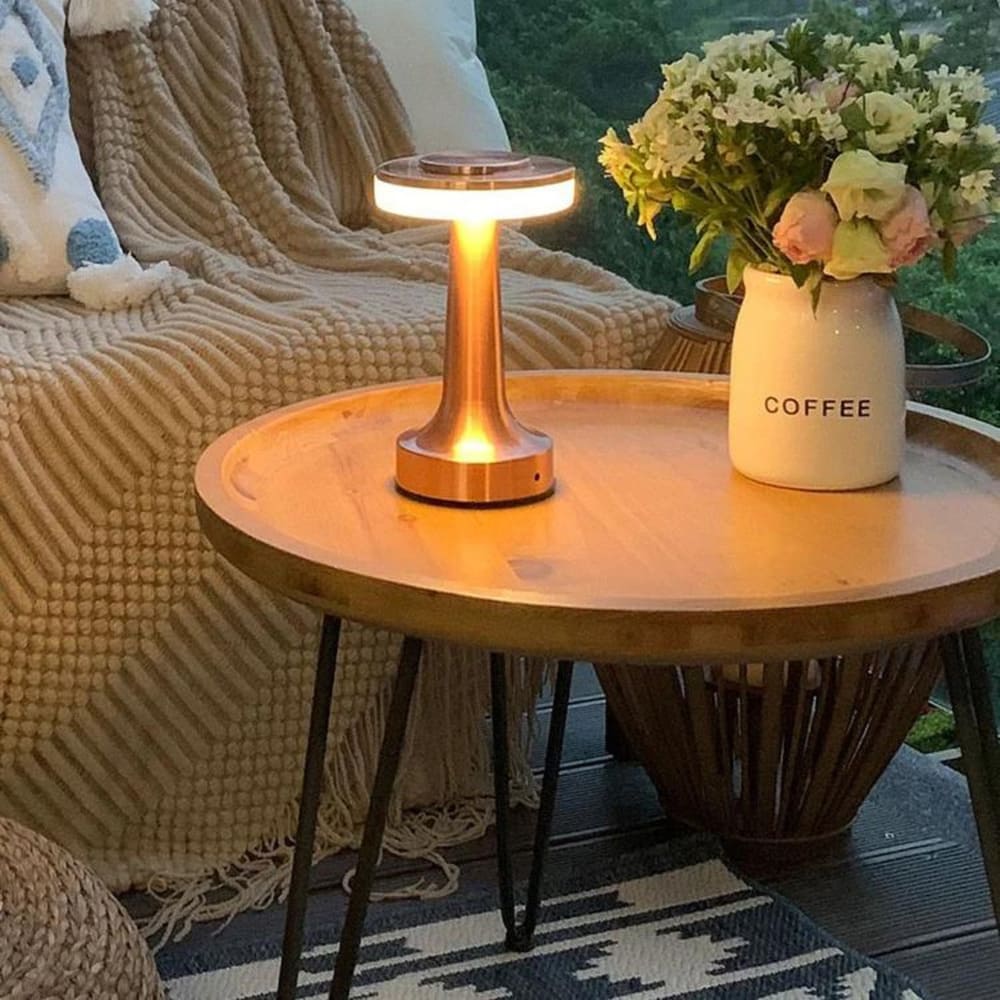 Rechargeable LED Table Lamp – Modern Mushroom Design