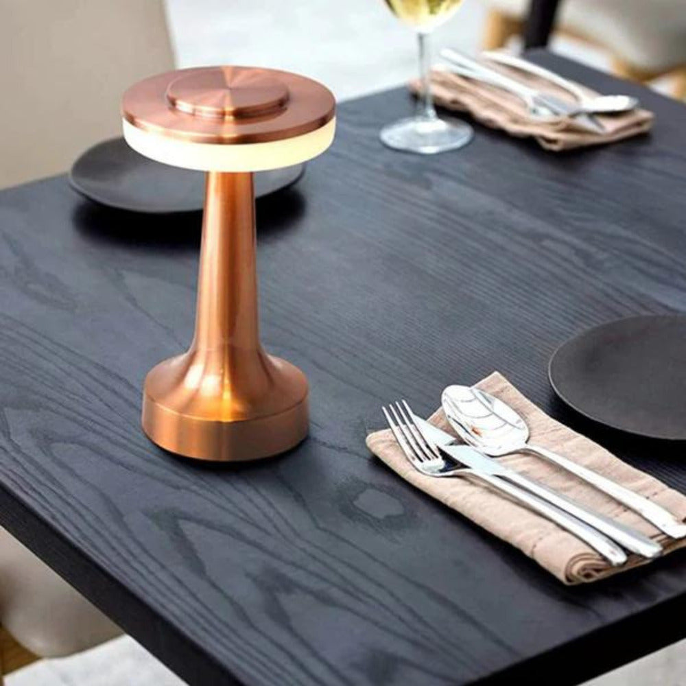 Rechargeable LED Table Lamp – Modern Mushroom Design