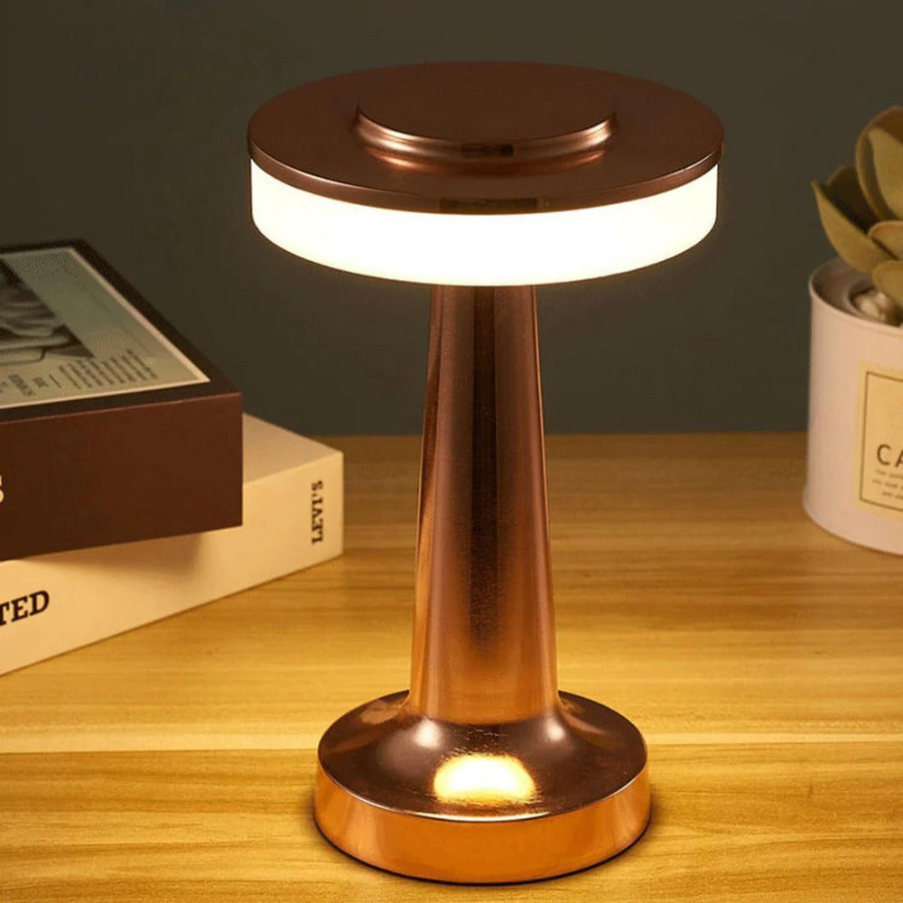 Rechargeable LED Table Lamp – Modern Mushroom Design