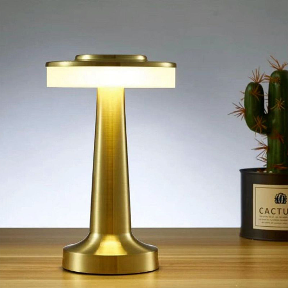 Rechargeable LED Table Lamp – Modern Mushroom Design