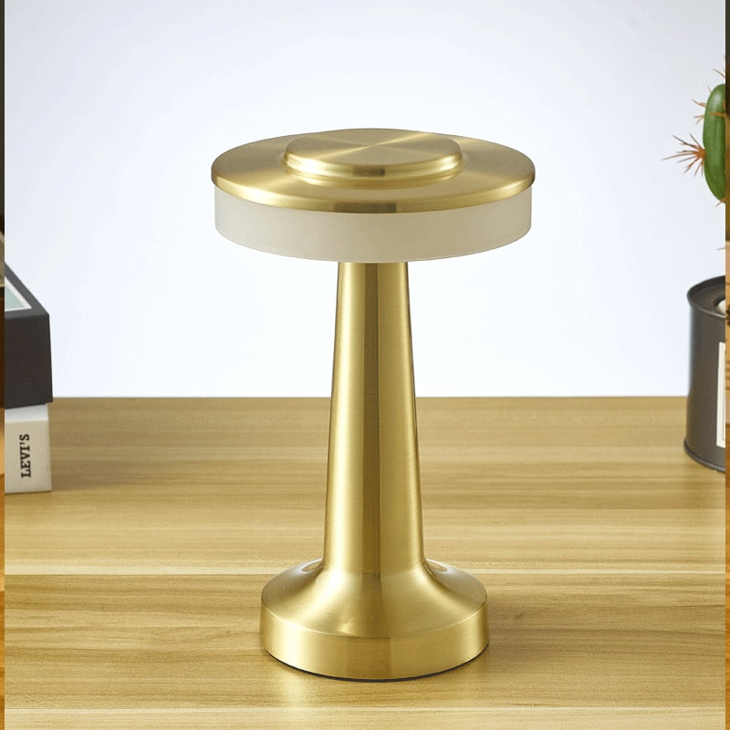 Rechargeable LED Table Lamp – Modern Mushroom Design