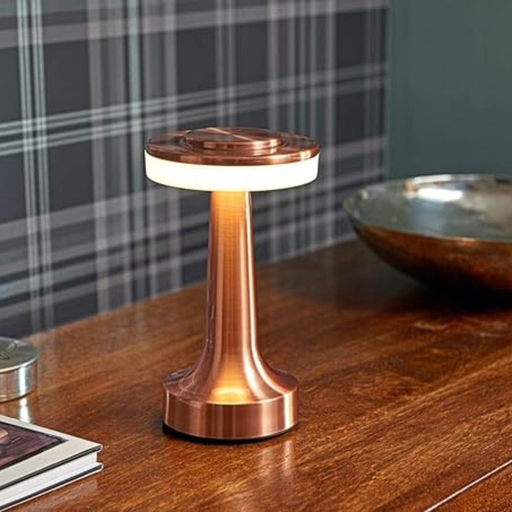 Rechargeable LED Table Lamp – Modern Mushroom Design