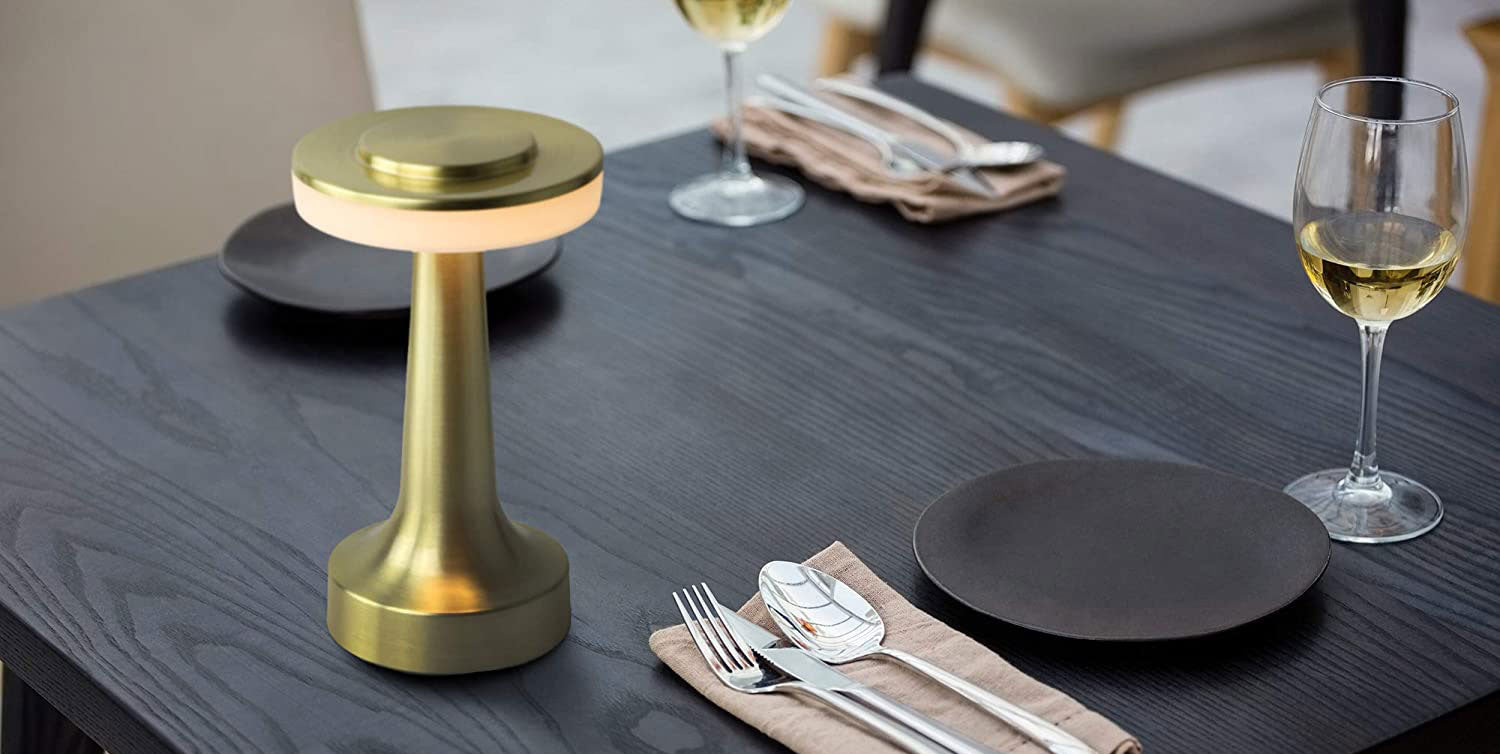 Rechargeable LED Table Lamp – Modern Mushroom Design