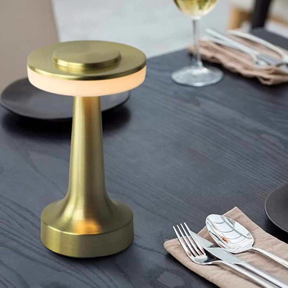Rechargeable LED Table Lamp – Modern Mushroom Design