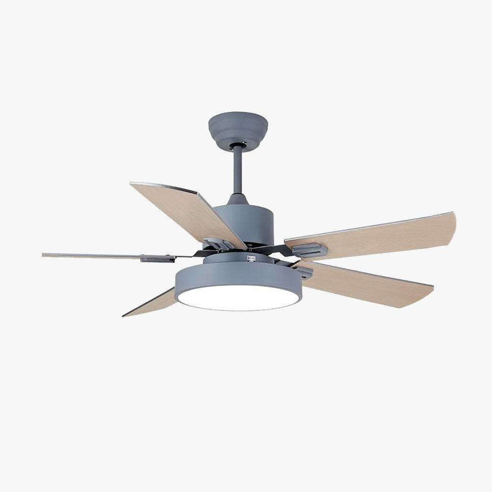 Sleek 5-Blade Ceiling Fan with Light - Functional & Aesthetic