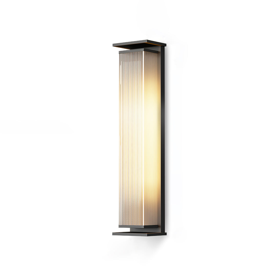 Rectangular Solar Outdoor Wall Light – Sleek Modern Design, Waterproof