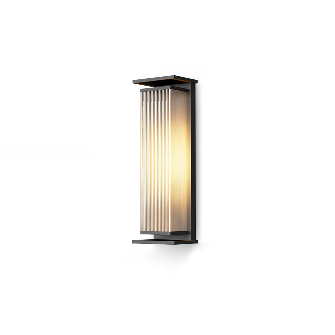 Rectangular Solar Outdoor Wall Light – Sleek Modern Design, Waterproof