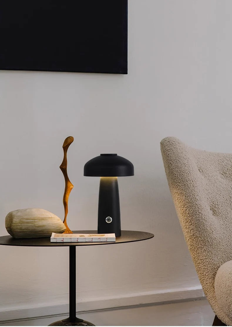 Sleek Mushroom Design Table Lamp