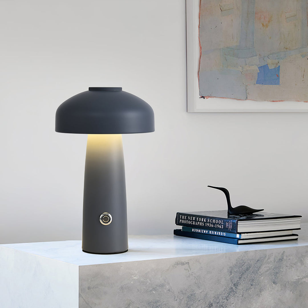 Sleek Mushroom Design Table Lamp