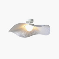 Sophisticated Wavy Pleated Ceiling Fixture