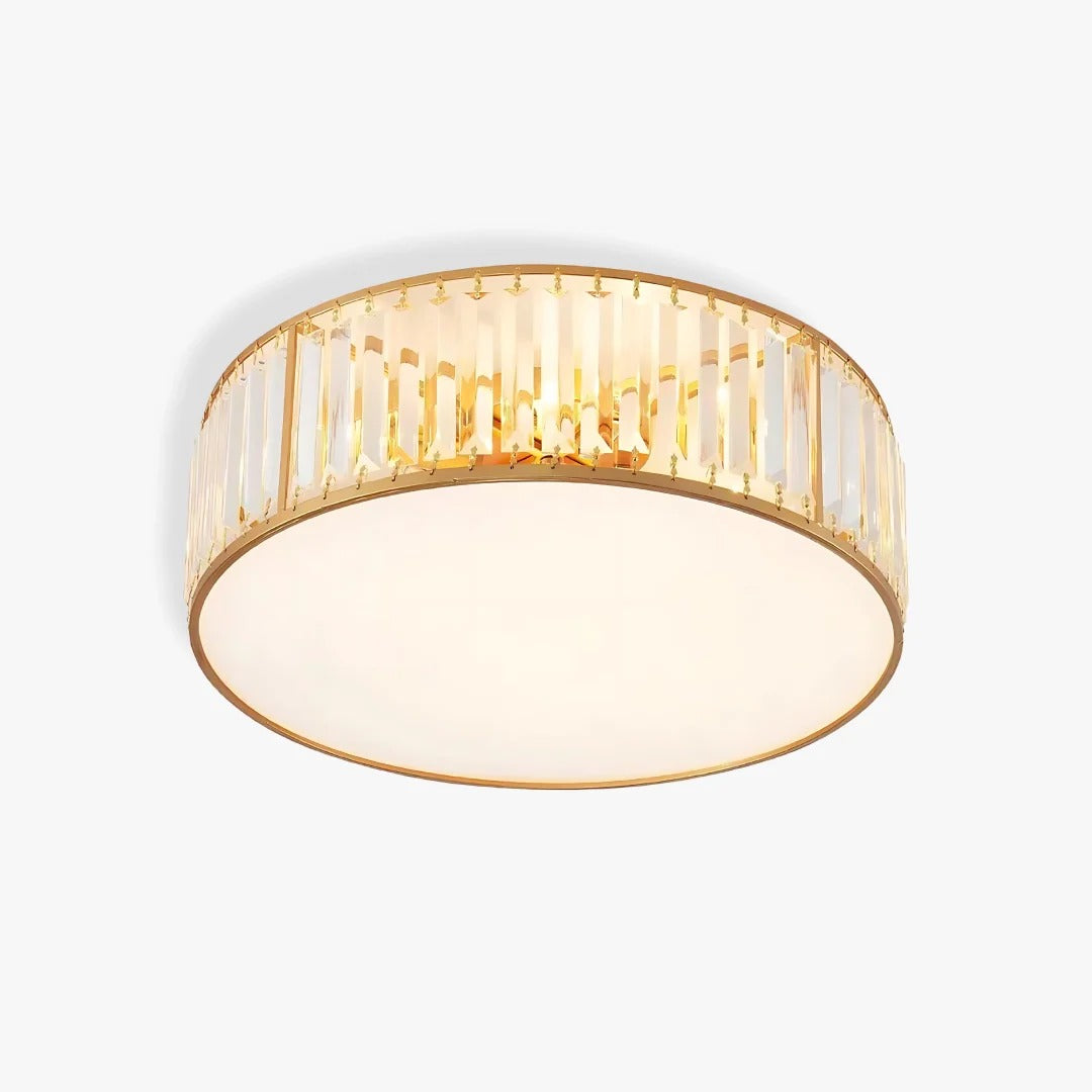 Sparkling Crystal Ceiling Flush Light