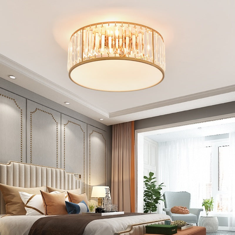 Sparkling Crystal Ceiling Flush Light