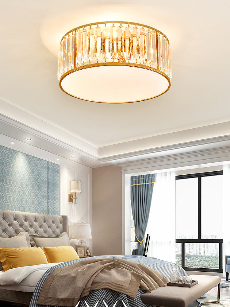 Sparkling Crystal Ceiling Flush Light