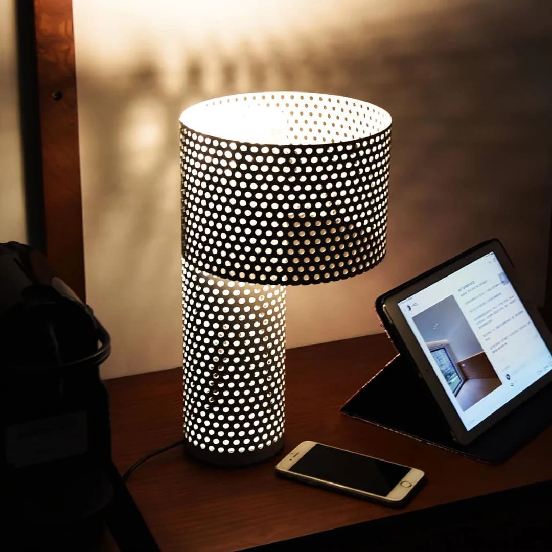 Stylish Table Lamp – Unique Modern Grid Design