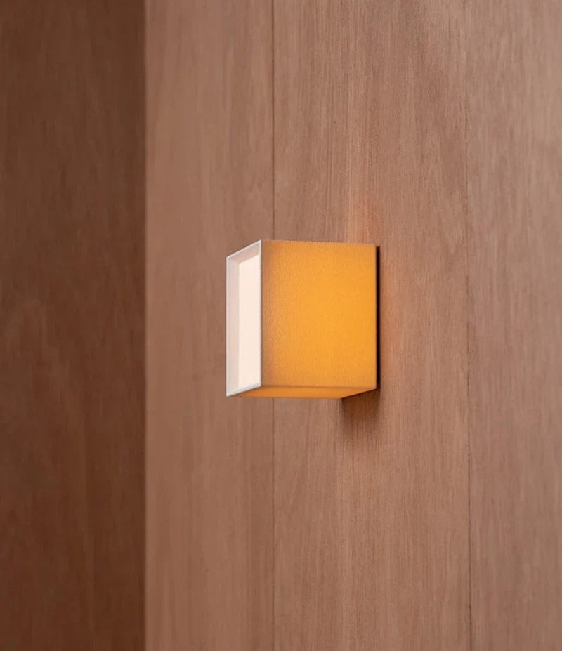 Tranquil Japanese Square Wall Lamp