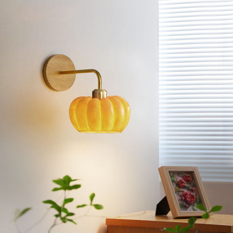 Unique Pumpkin Wall Light Fixture