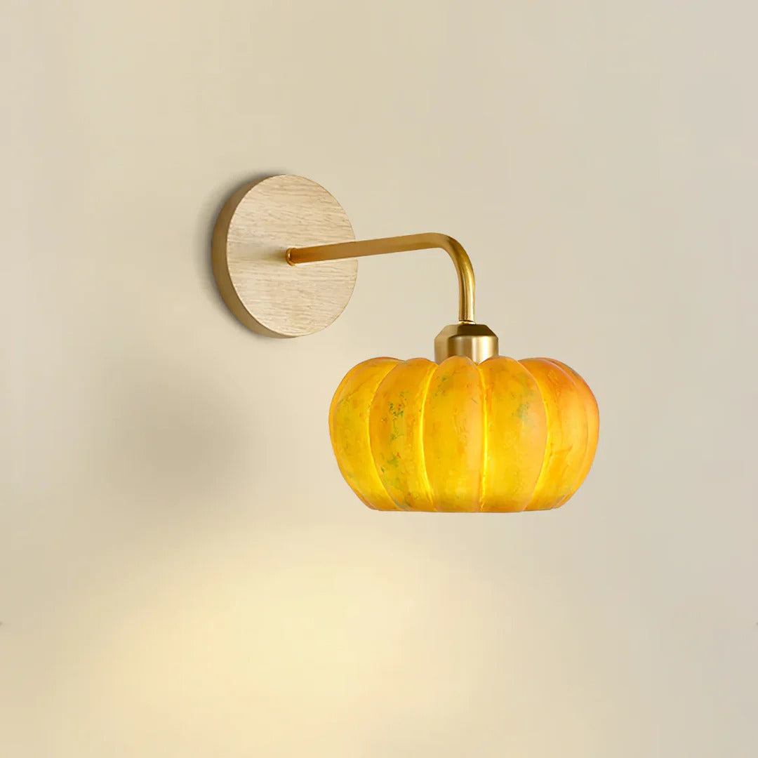 Unique Pumpkin Wall Light Fixture