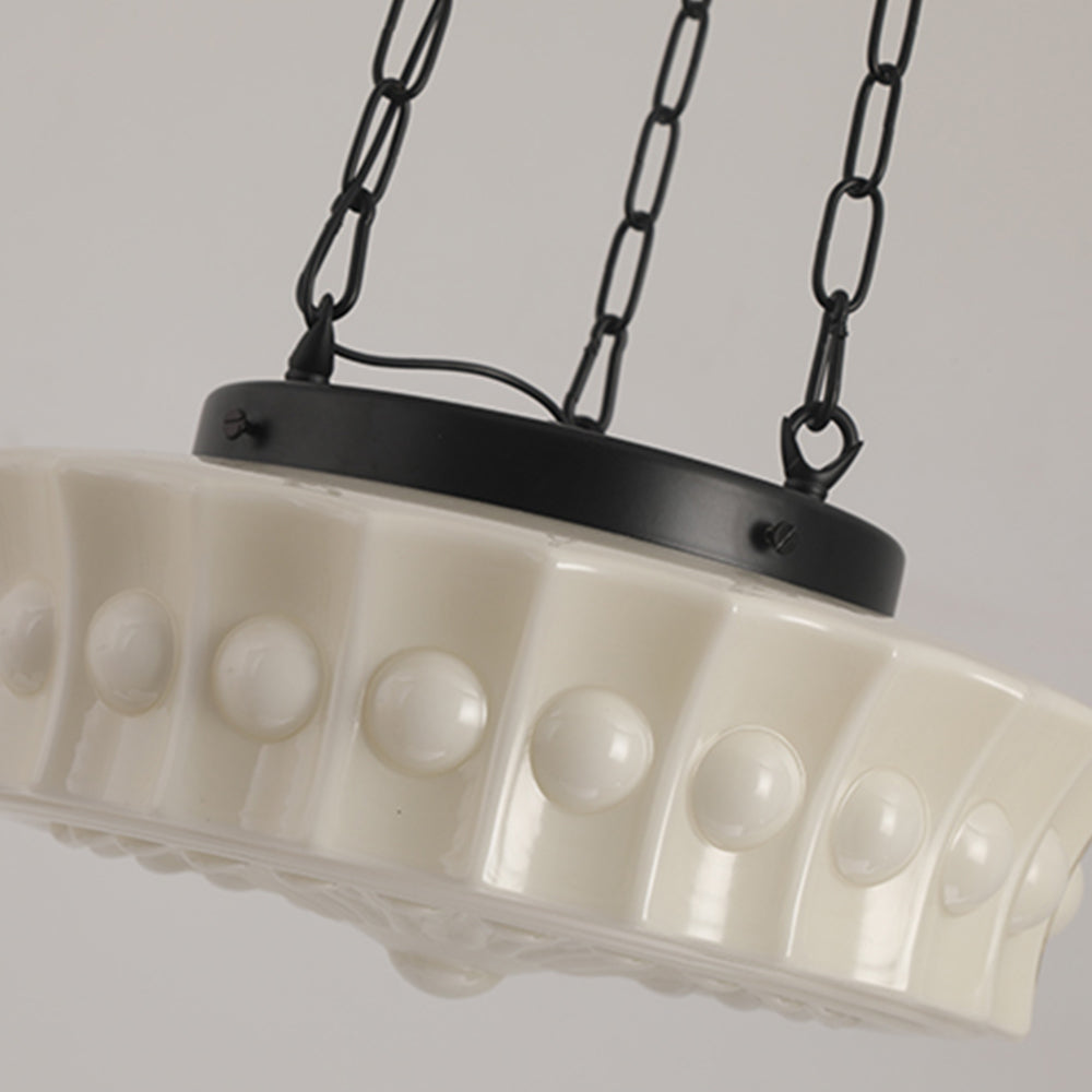Vintage French Round Pendant Lamp – Modern Elegance