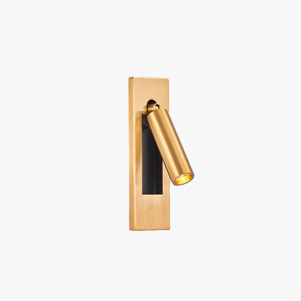 Adjustable Wall Lamp in Black & Gold Finish