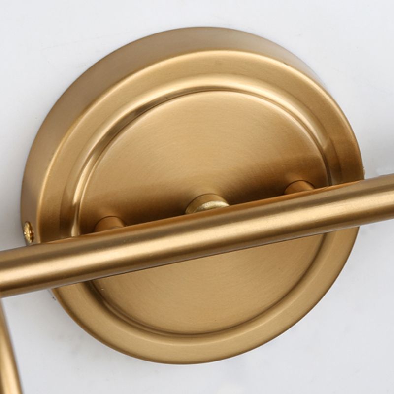 Gold Wall Lamp with Dual Arc Arms & Elegance