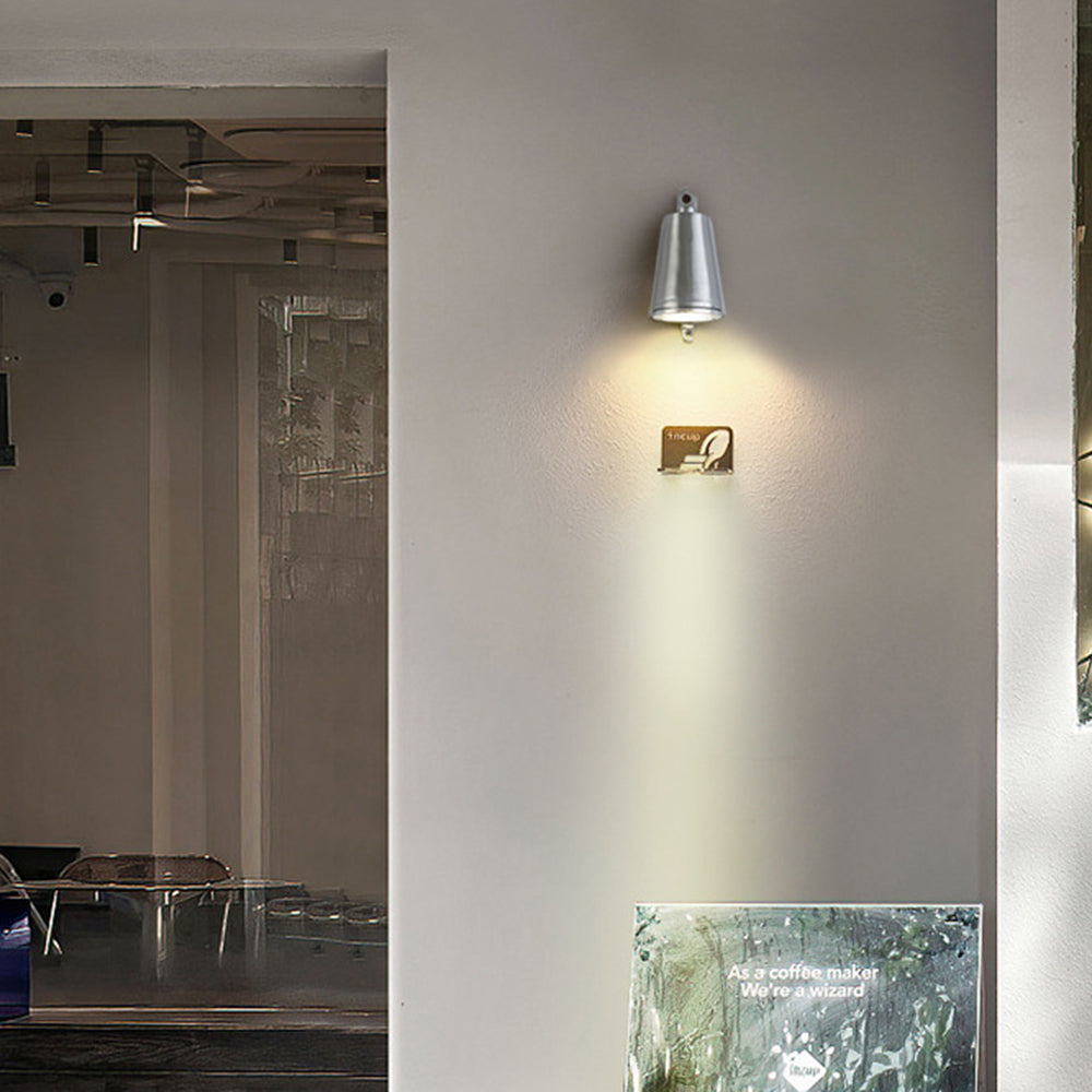 Industrial Metal Bell-Shaped Waterproof Outdoor Wall Lamp for Corridors and Balconies